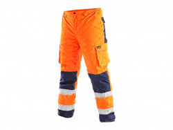 CARDIFF Reflexní kalhoty ZIMNÍ pánské oranžové