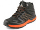 SPORT obuv kotníková softshellová černo-oranžová