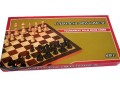 Šachy dřevěné EXTRA + backgammon 50x50cm