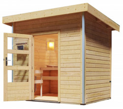 KARIBU JORGEN finská sauna venkovní 1,96x1,46m bez topidla
