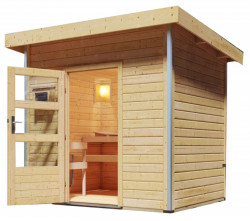 KARIBU JORGEN finsk sauna venkovn 1,96x1,46m bez topidla