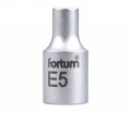 E5 TORX hlavice nstrn 1/4" FORTUM