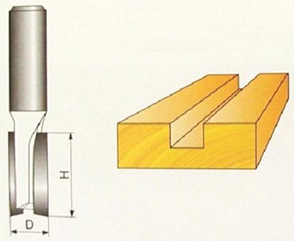 Fréza válcová 14x19mm stopka 8mm na dřevo