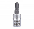 PH3 kov roubovk hlavice 1/4" FORTUM