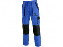 LUXY JOSEF Pracovní kalhoty modro-černé - POUZE vel. 46, 54, 66