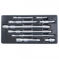 Prodluovac nstavce 1/2, 3/8, 1/4" 9ks HONITON krab. - AKCE