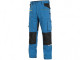 STRETCH kalhoty pánské ZKRÁCENÉ 170-176cm, středně modrá-černá - POUZE vel. 46, 54