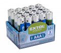 Baterie AAA mikrotukov R03 1,5V zink-chloridov 20ks EXTOL