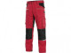 STRETCH kalhoty pánské pracovní červeno-černé