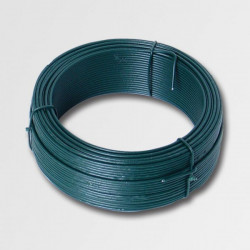 Napínací drát 3,4mmx78m zelený PVC 42257
