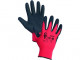 ALVAROS povrstvené rukavice červeno-černé 1 pár - PRODEJ PO 12 párech