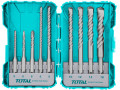 Sada vrtk SDS plus 9ks, industrial, TOTAL