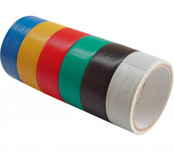 Pásky izolační PVC 19mmx3m x 6ks 6 barev 9550