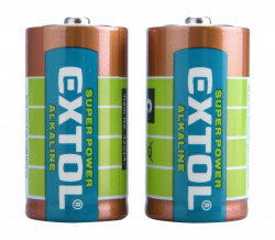 Baterie C LR14 alkalické 1,5V 2ks EXTOL