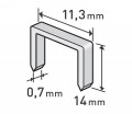 Spony 14mm, 11,3x0,52x0,70mm, 1000ks EXTOL