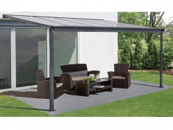 WALL 33 antracit + ir PC hlinkov pergola 3,12x3m