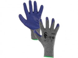 COLCA povrstvené rukavice šedo-modré 1 pár - PRODEJ PO 12 párech