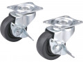 Koleka oton z tvrd prye s brzdou prmr 40mm, sada 2ks