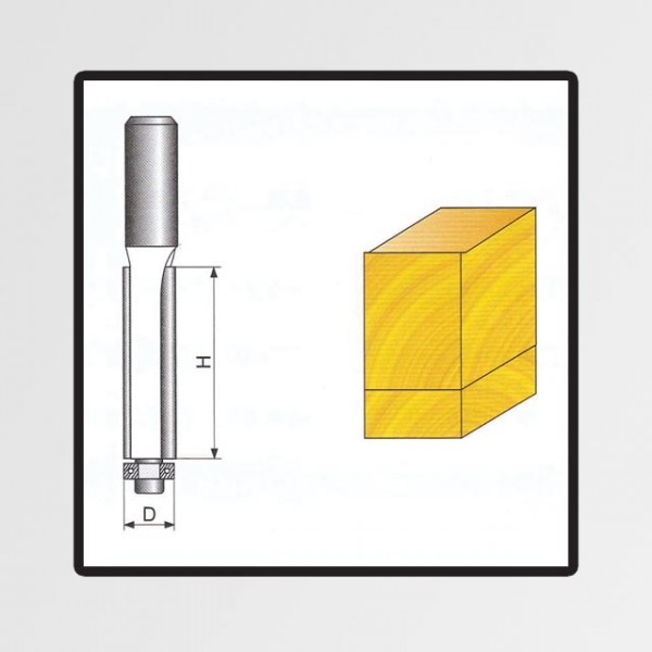 Válcová frézy do dřeva 8x9x38mm stopka 8mm P70401