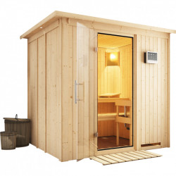 KARIBU SODIN finsk sauna vnitn 1,96x1,7m bez topidla