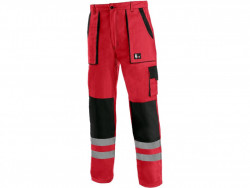 LUXY BRIGHT kalhoty pnsk erveno-ern - POUZE vel. 64 *