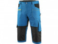 STRETCH Kalhoty 3/4 pnsk stedn modr-ern  - POUZE vel. 54 * fota, kody