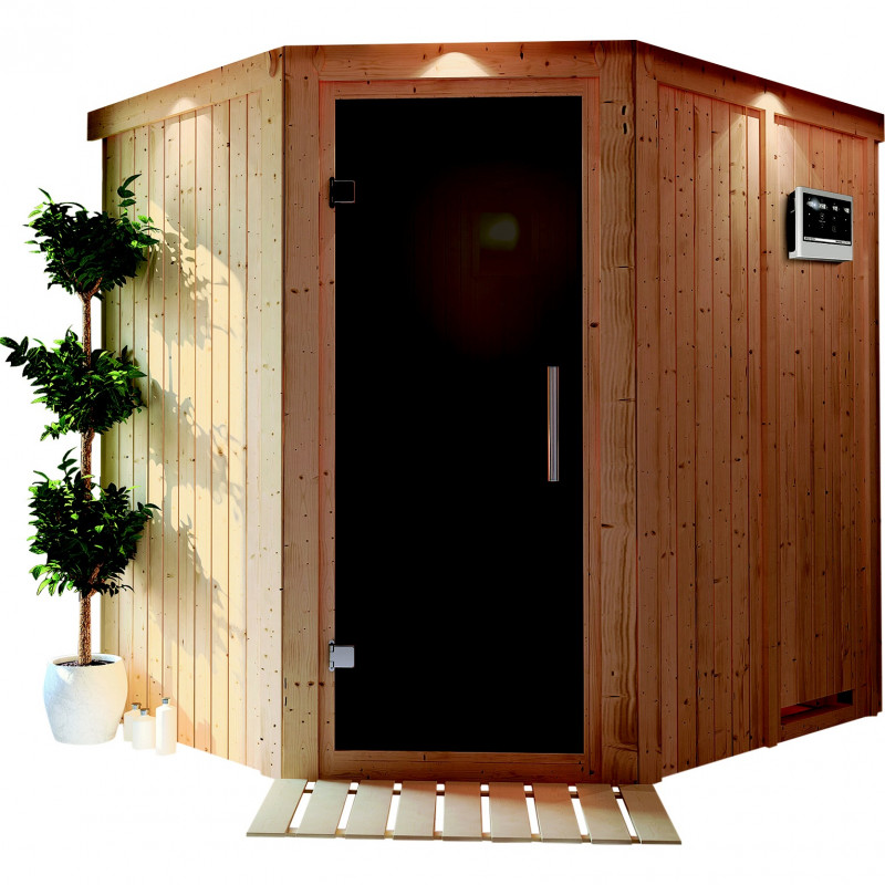 KARIBU SIIRIN finská sauna vnitřní 1,96x1,7m