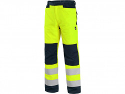 HALIFAX kalhoty výstražné se síťovinou pánské žluto-modré