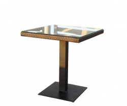 BARCELONA designový stůl Dimenza hnědý