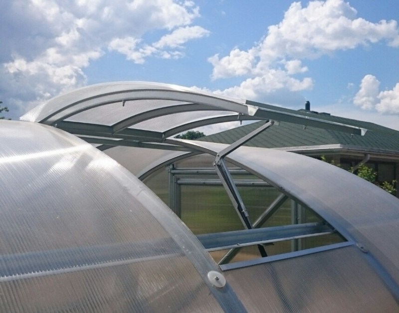Střešní okno pro obloukový skleník TIBERUS pro PC 4-6 mm