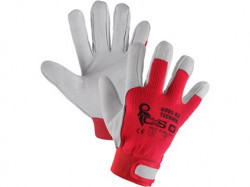 TECHNIK kombinované rukavice červeno-bílé